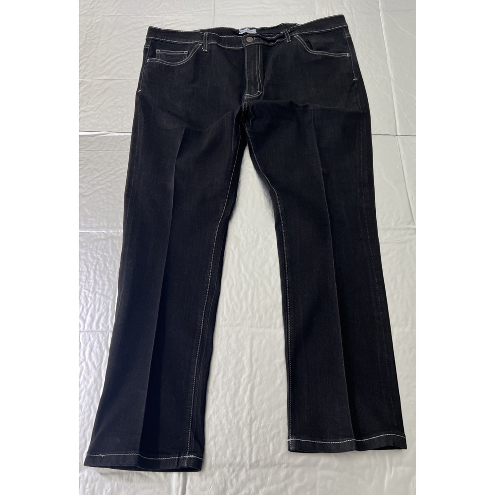 Blue Delta Jeans Mens 38x 30 Black Denim Custom Made in USA Tom James